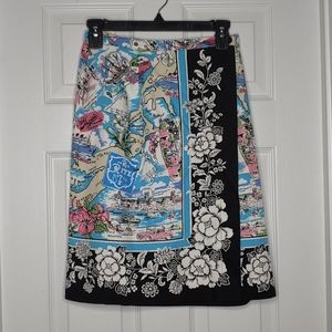 French Postcard Wrap Skirt